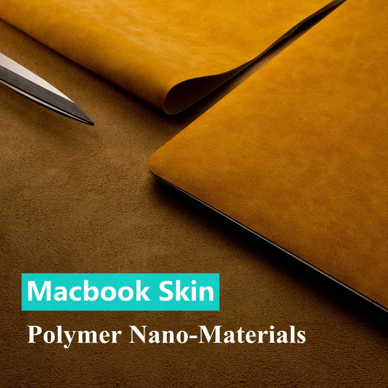 Vinyl Film Sticker PU Sticker Kits Support For Apple Macbook A2941 13 Air Pro 13.3 A2337 2338 13.6 14 15.6inch Laptop Skin Protector Front Back Set