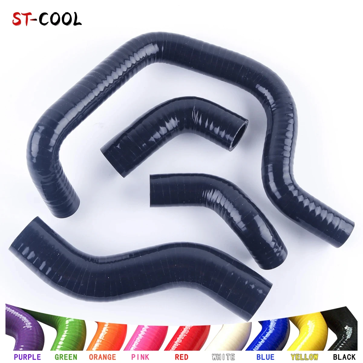 FOR HONDA VT750 DCB SHADOW SPIRIT 2005 2006 Radiator Silicone Hoses Kit Coolant Tubes Piping 4Pcs 10 Colors for kawasaki concours 14 zg1400 2008 2009 radiator coolant silicone hoses kit silicon tubes piping 2pcs 10 colors