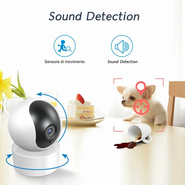 PGST Tuya IP Dome Indoor Wireless Camera 3MP HD Smart Baby Monitor with Auto Tracking PT Night Vision WiFi Home Security Survei 5