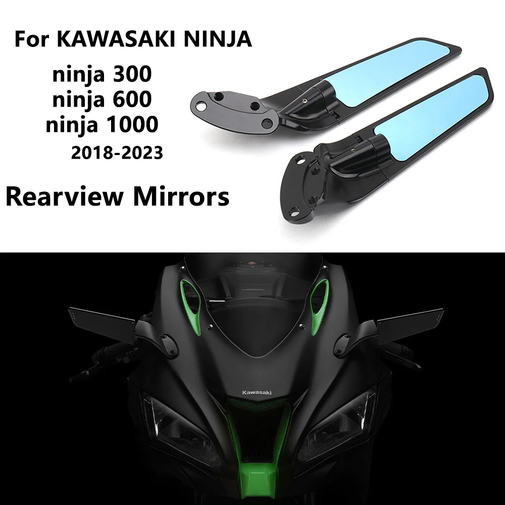 

NINJA 300 Motorcycle Accessories Modified Fixed Wind Wing Rearview Mirror Reversing Mirror For KAWASAKI Ninja300 Ninja600