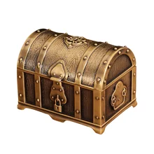 

1pc Retro Jewelry Storage Case Jewelry Storage Organizer Metal Jewelry Box