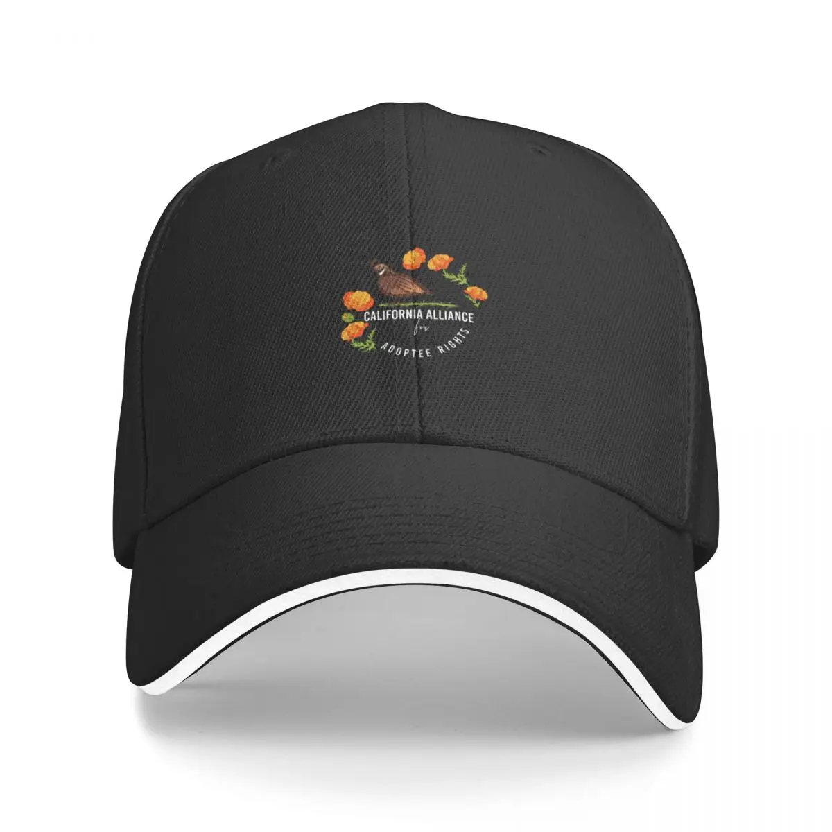 

CA adoptee rights logo black Baseball Cap Sunhat New In The Hat cute Hats Man Women's