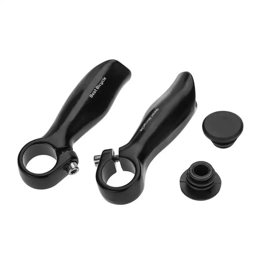 1 Pair Bike Handlebar End Aluminum Alloy Folding Handlebar Handle Bar End Mountain Bike Cover Handles bike handlebar plugs bicycle handlebar ends