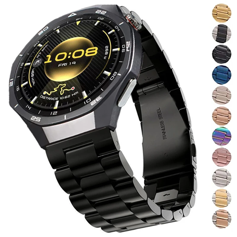 Premium Stainless Steel Wrist Band - Universal Fit for Smartwatches, Adjustable Metal Bracelet for Men and Women
