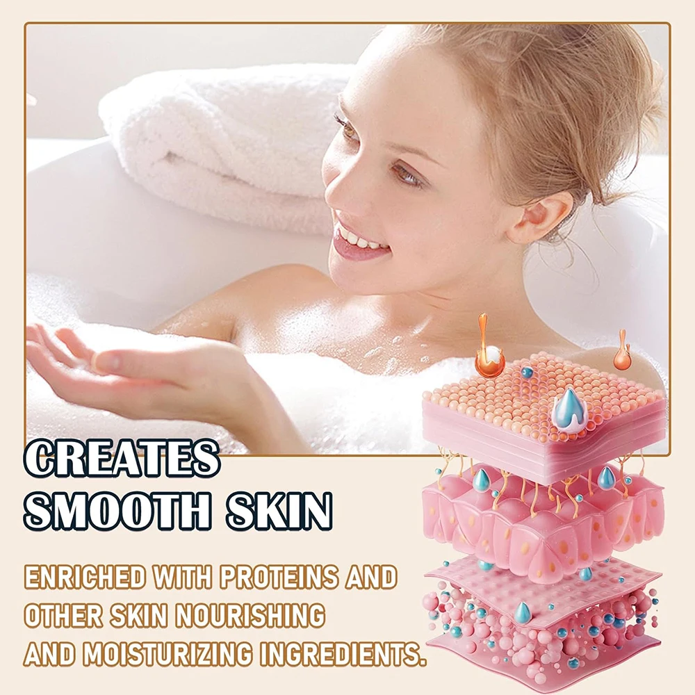 Goat Milk Body Wash Original For Smooth Sensitive Skin, Non-Irritation Mostiurizing PH Balancing Body Cleanser With Herb Complex 5