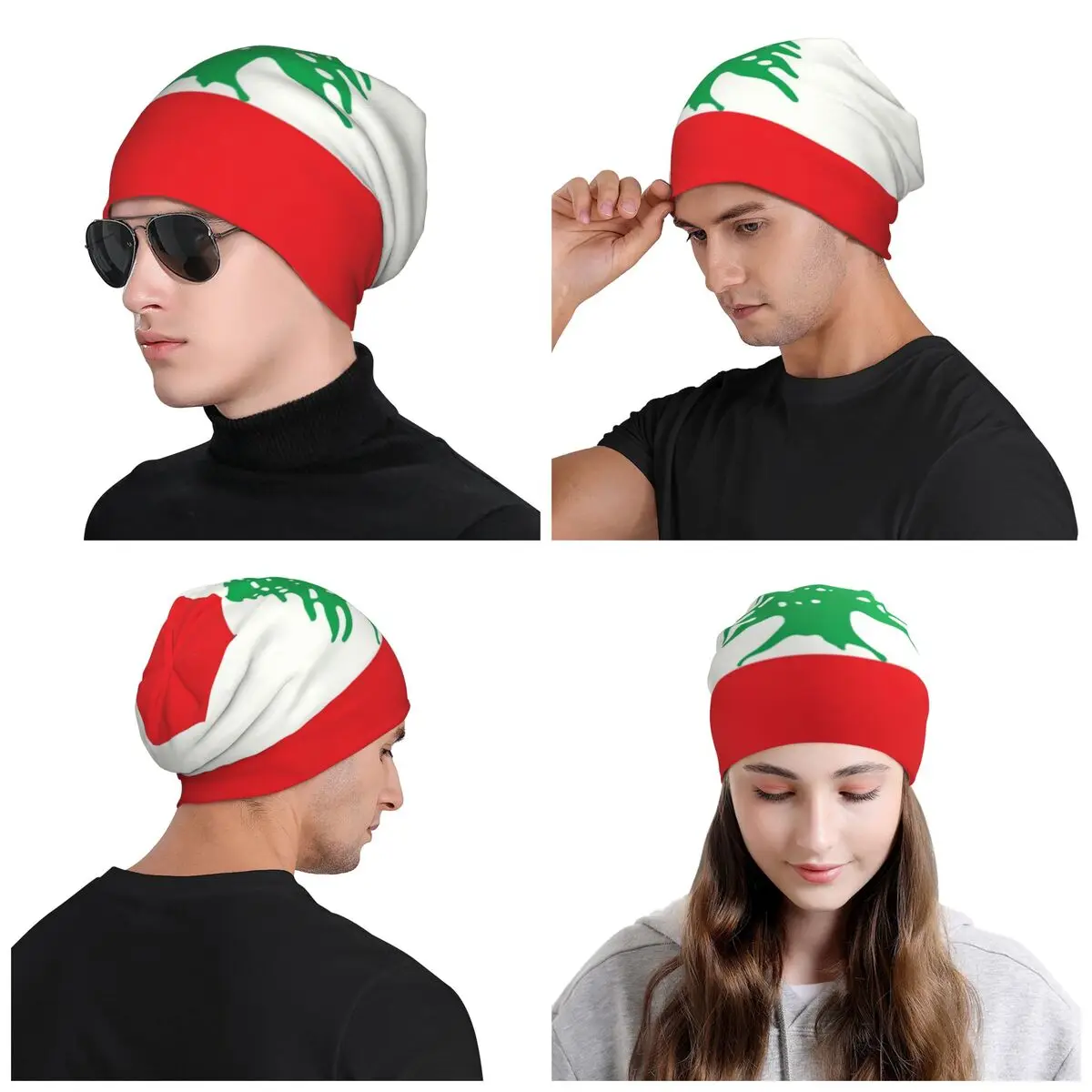 Lebanon Lebanese Flag Beirut Skullies Beanies Caps Unisex Winter Warm Knit Hat Fashion Adult Bonnet Hats Outdoor Ski Cap