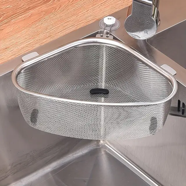 Stainless Steel Sink Strainer Basket Leak-proof, Mesh Storage for Produce, Easy to Clean, Corrosion Resistant & Durable. 5