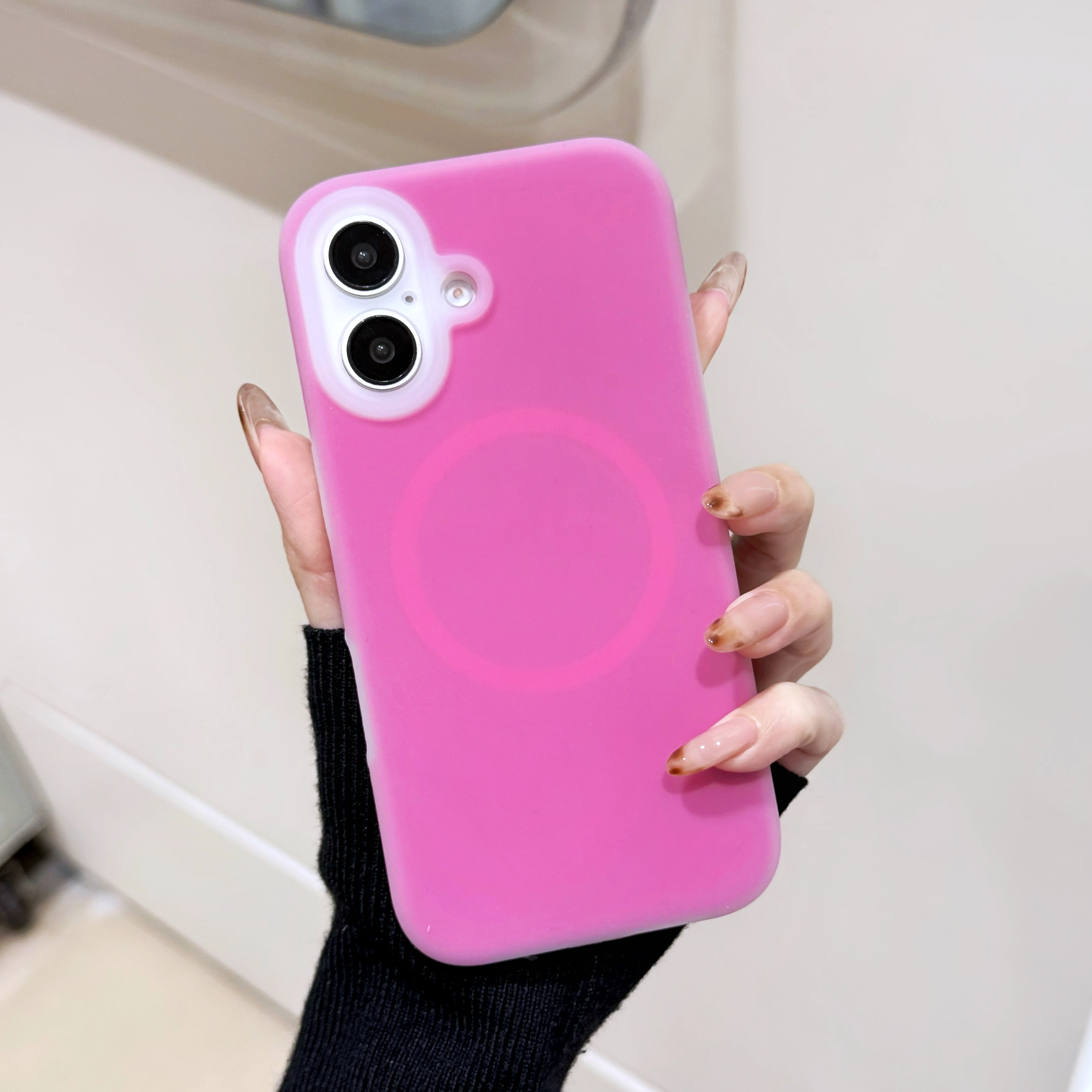 Luxury Chic Jelly Liquid Silicone Magnetic Shockproof Matte Soft Case