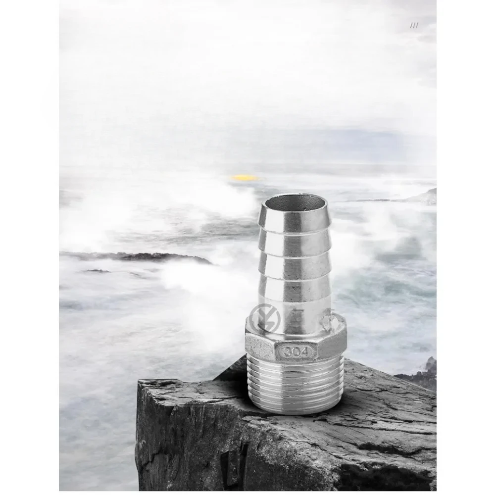 Hose Barb 6-50mm 304 316 Stainless Steel BSPT Male Thread Pipe Fitting