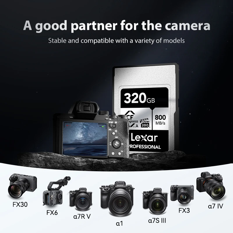 Original Lexar CF Camera Card for Sony VPG 200 CFexpress Type-A Memory ...