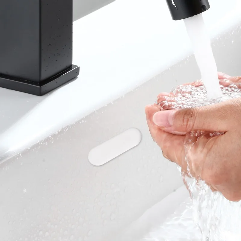Sink Overflow Cover Kitchen Wash Basin Trim Round Plug Bathroom Bath Drain Cap Remplacement Overflow Hole Ring Covers 6/1Pcs basin drain cover