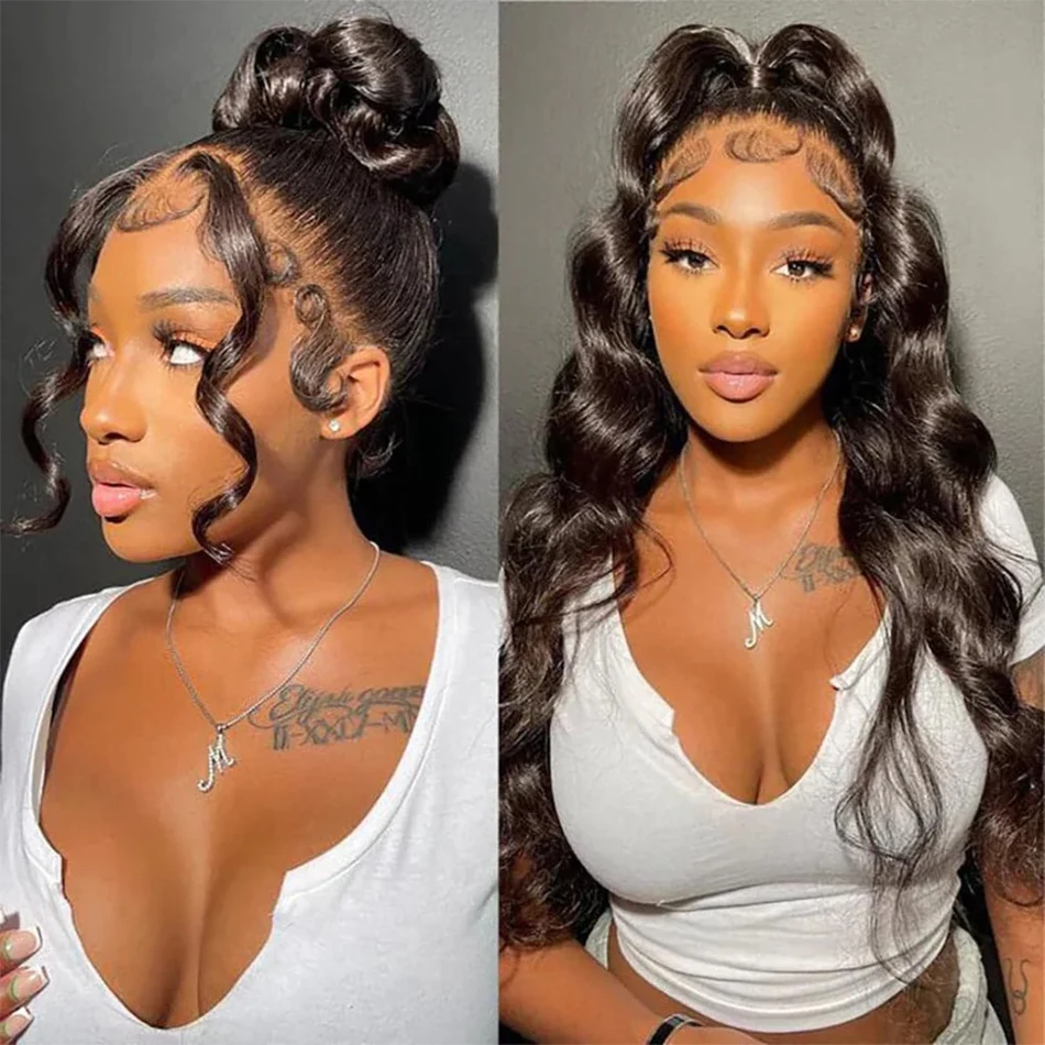Human Hair Extensions Human Hair Bundles 12A Body Wave Bundles Malaysian Hair Weave 1/3/4 PCS Human Hair Bundles Natural Black Double Draw Body Wave Remy Extension