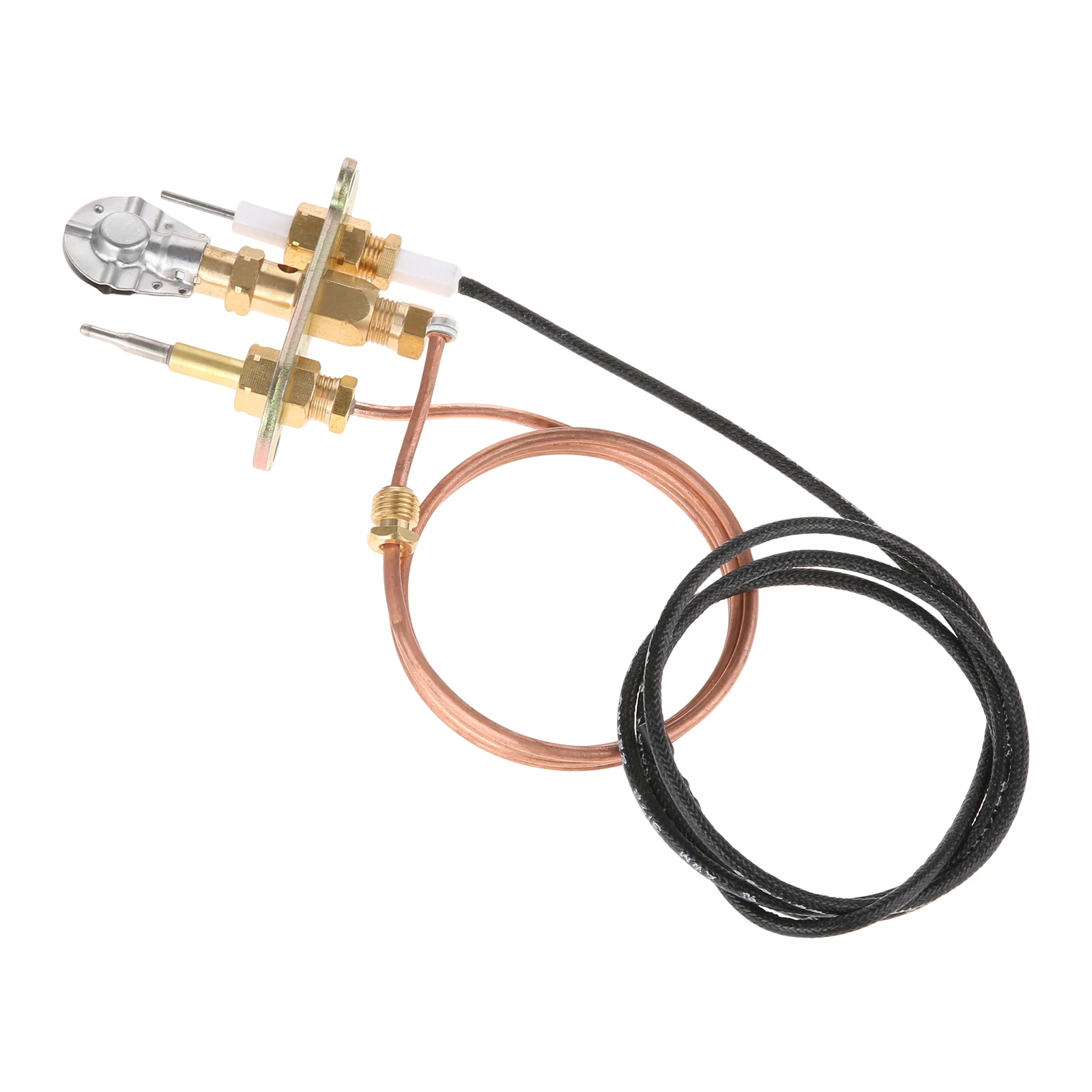 Gas Thermocouple Valve Liquefied Gas M8*1 Thermocouple Ignition 900mm Pilot Burner set fit for Fireplace Gas Water Heater Replacement