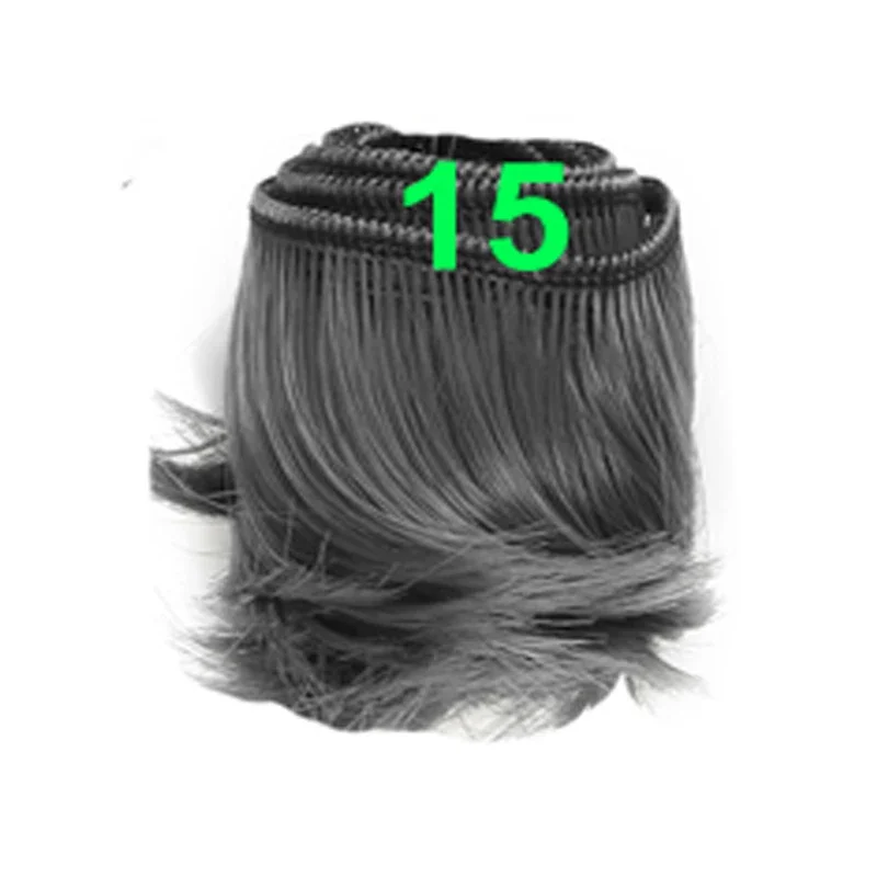 5cm black white brown  color short straight doll hair for 1/3 1/4 BJD doll diy fringe hair 3