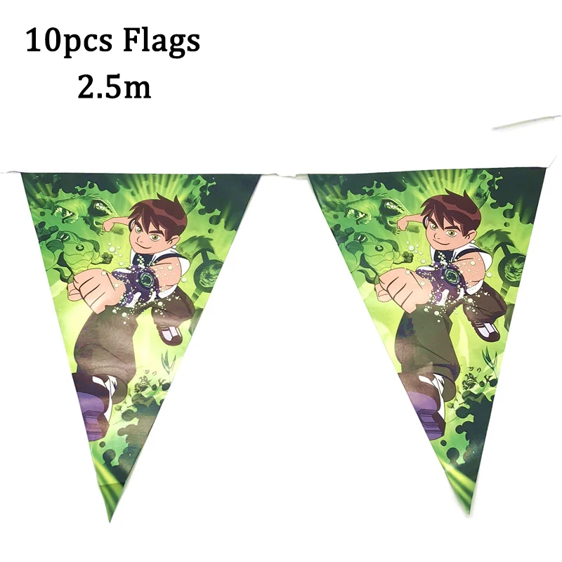Ben 10, Geburtstagsdekoration, Partyzubehör für Jungen, Luftballons, Einweg-Partygeschirr, Strohhalme, Teller, Serviette, Partygeschenke – Detail 8