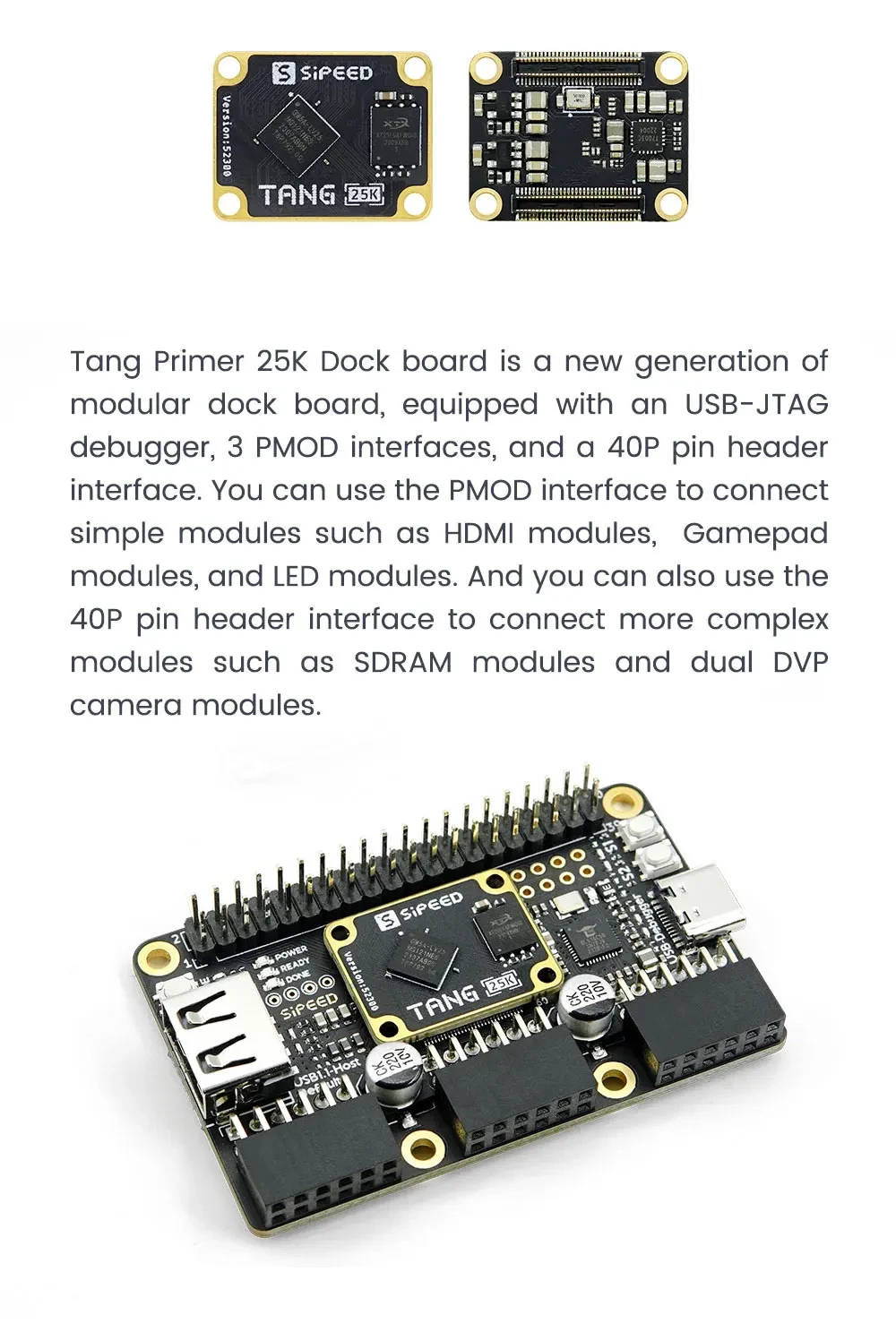 Sipeed Tang Primer 25K FPGA Development Board GOWIN GW5A RISC-V PMOD SDRAM 23K L