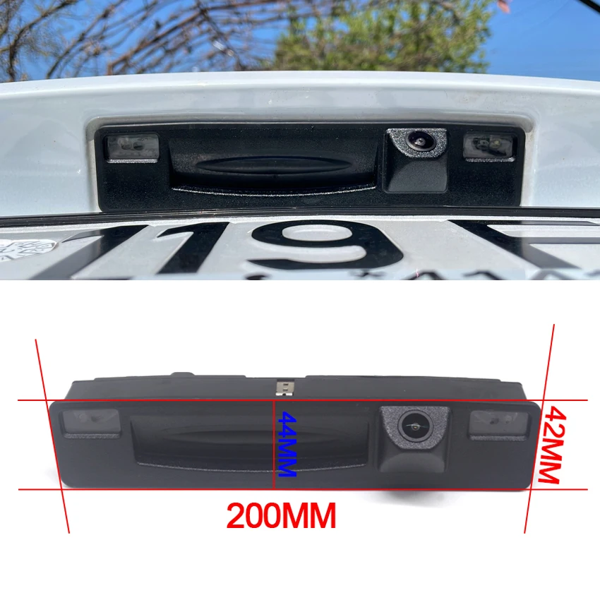 Full HD Trunk Handle Camera For Ford Fiesta MK8 HB 2017 2018 2019 2020 2021 2022  CCD Night Vision Backup Reverse Camera