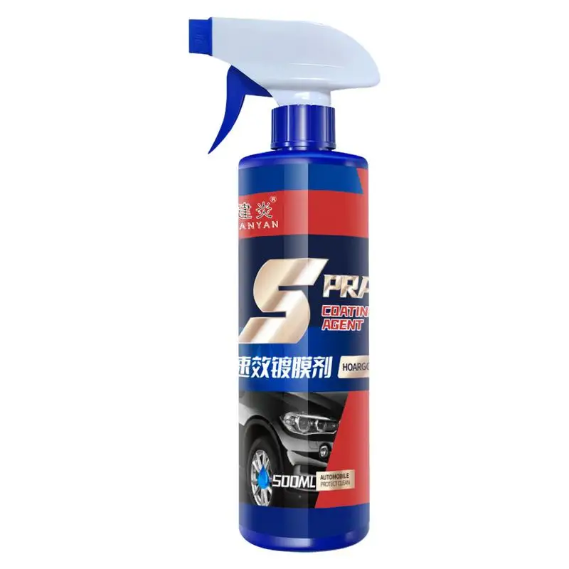 Car Paint Ceramic Liquid Coating Spray 500ML Crystal Hydrophobic Waterproof Polishing Long Lasting Paint Coating Agent For Cars 500ml nano coating agent car paint ceramic coating spray crystal polishing spray coating wax car paint scratch repair remover