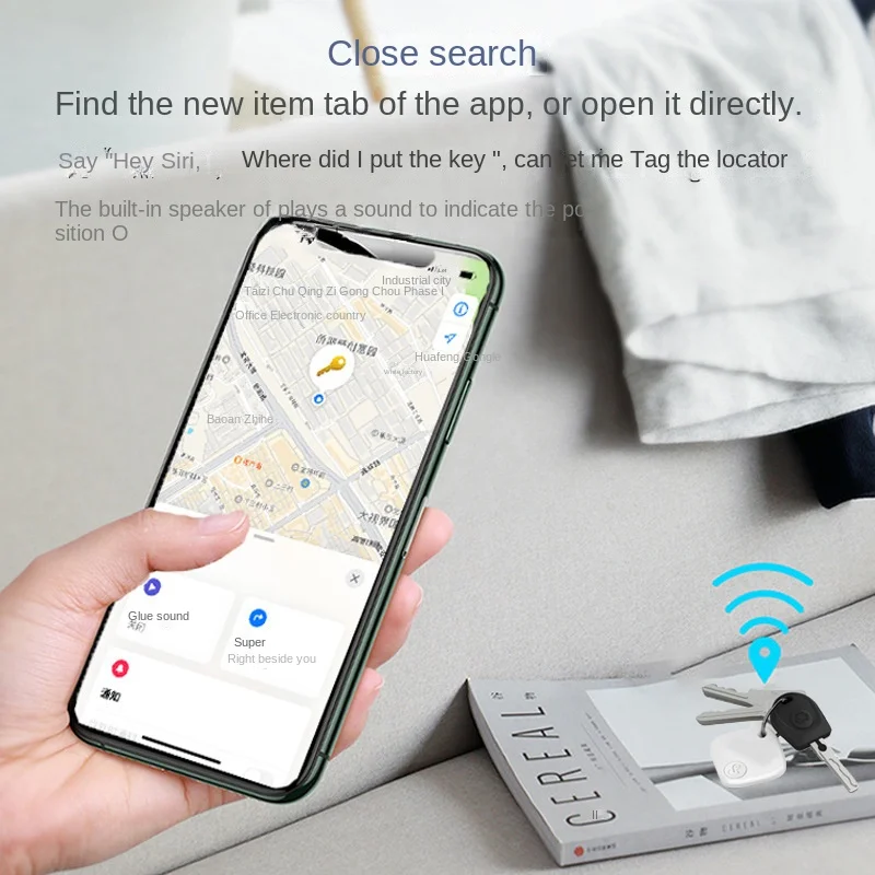 Smart Tag Locator Mini GPS Tracker for Ios Apple Positioning Anti-loss Device for Elderly Children and Pets Work with Find My bluetooth tracker,smart tracker