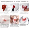 BORN PRETTY 10ml Stamping Mixing Oil Painting Gel Stamping Polish Powder Mixing And Apply Nail Powder Stamping Plate 5