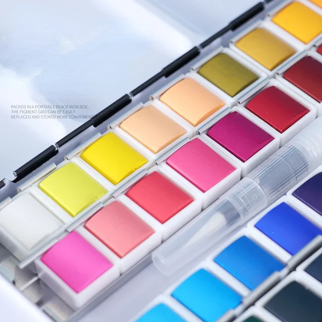 창의성을 키우고 기술을 향상시키는 다채로운 전문 진주 빛 미술 안료