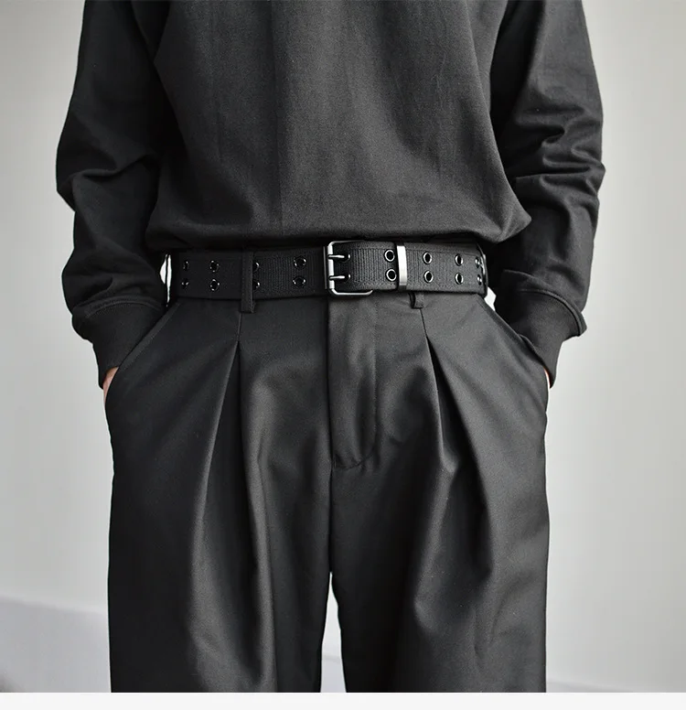 

Tactical Pin Buckle Canvas Belt Unisex Fashion Casual Trend Jeans Accessories Luxury Designer Business Punk Nylon Youth Belt New