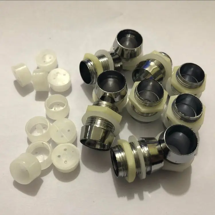 10pcs 3mm-10mm LED Emitting Diode Metal Bezel Holder Round Chrome LED Lamp Base with 10pcs Plastic Cover lamp holder,lamp bulb holder,lamp base,led lamp base