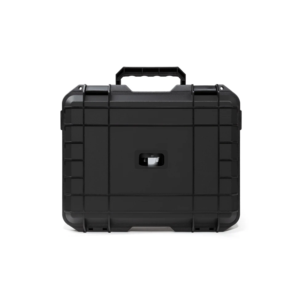 Boîte de rangement antidéflagrante pour DJI Mini 3 Pro fermée avec fermeture à glissière et poignée de transport robuste