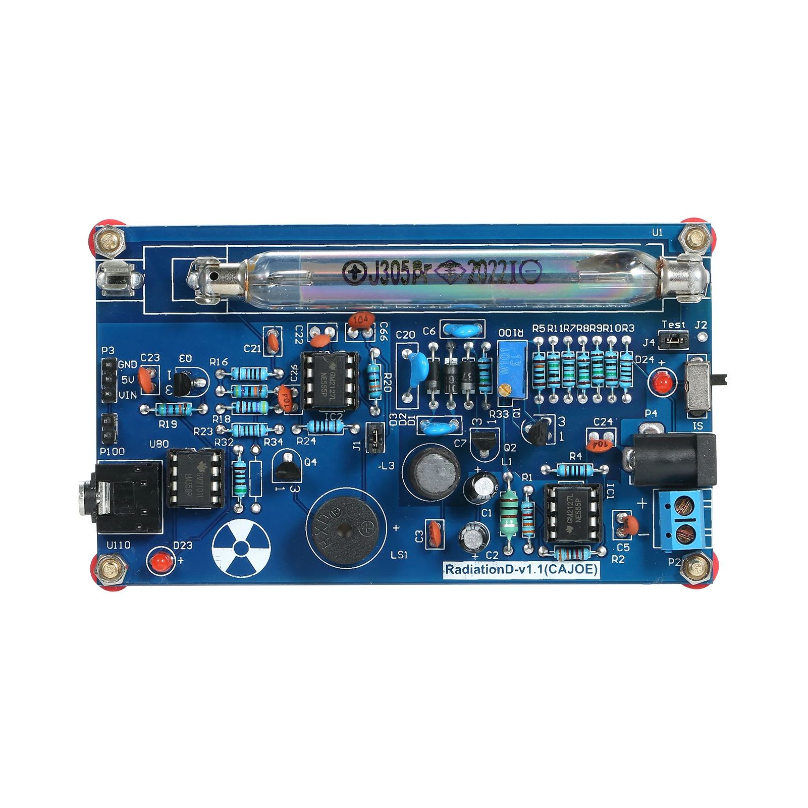 Assembled Radiation Detector System DIY Miller Tube Nuclear Radiation Detector Geiger Counter Kit Module Experimental Module 3