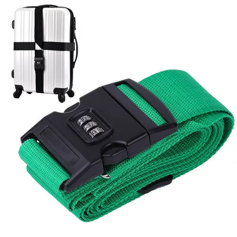 Travel Luggage Strap Belt Suitcase Adjustable 420CM Travel Accessories Luggage Box Fixing Belt with Password 18-34 Inch