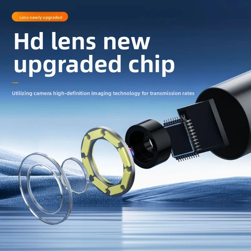 내시경 카메라 4.3인치 IPS 스크린 IP67 방수 내시경 자동차 엔진 검사 파이프라인 수리용 8개 조절 가능 LED