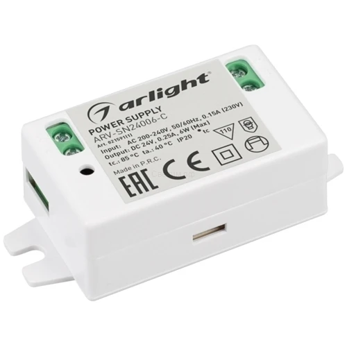 Блок питания ARV-SN24006-C (24V 0.25A 6W) | Освещение