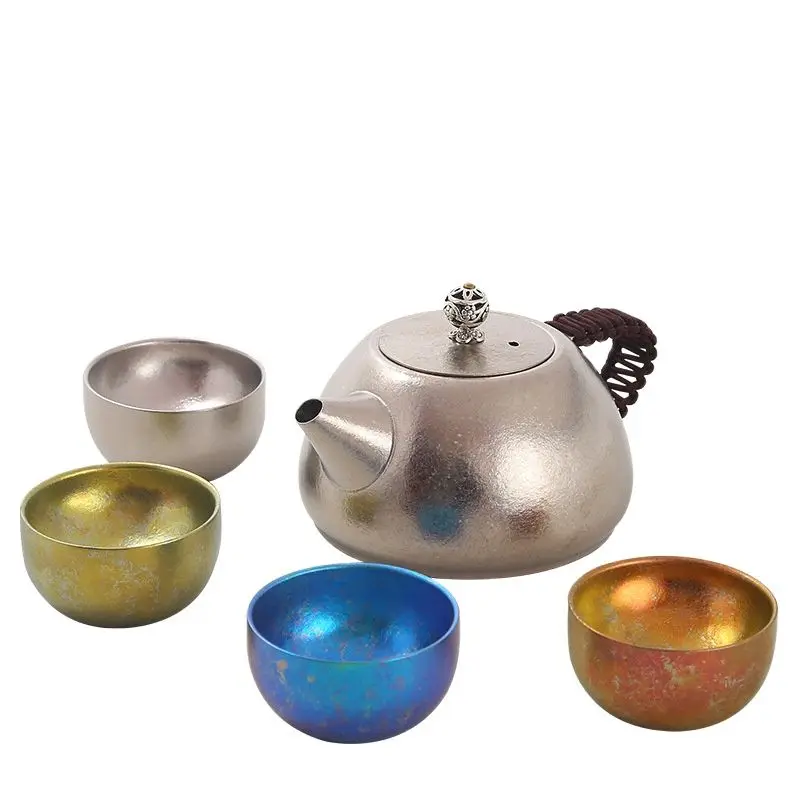 

Портативный заварочный чайник из чистого титана с фильтром