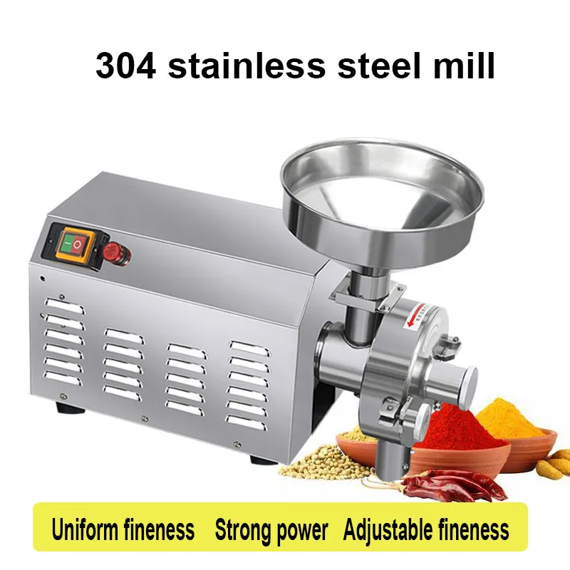 

Электрическая зерновая мельница для трав, высокоскоростная мельница для специй, кофемолка, машина для муки, орехов, семян, порошка