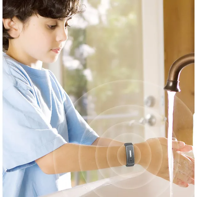 Pestreszkás Karkötő Sonic Rovarcsökkentő Csuklópánt Vízálló Újratölthető Hibavezérlő Rózsaszín - Image 3