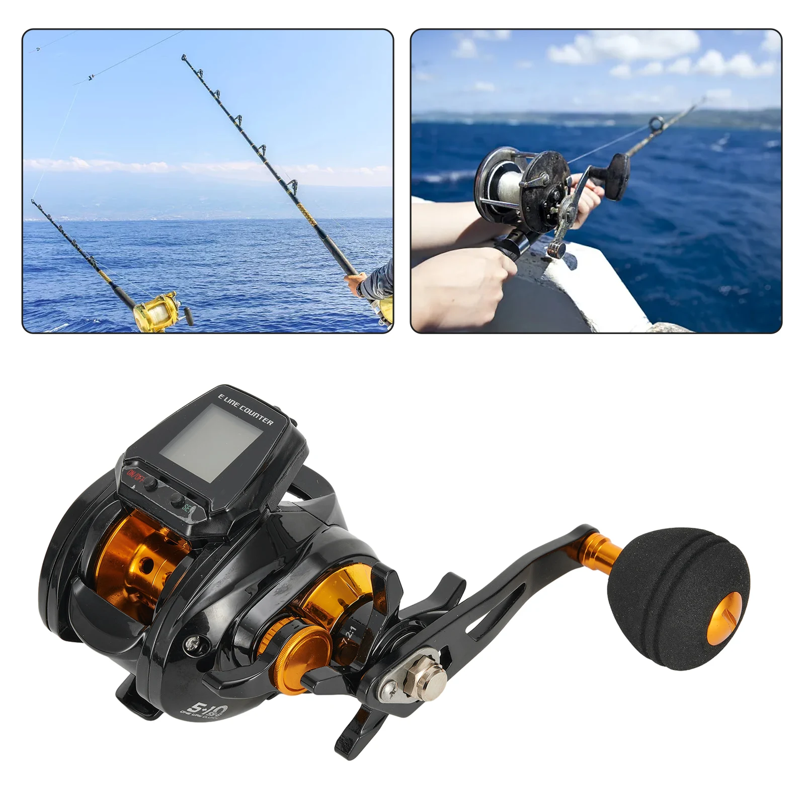 Digitale vismolen, oplaadbare Baitcasting Reel, Tellen Vismolen, Digitale Visserij Baitcasting Reel met Nauwkeurige Lijnteller en Groot Display (6.3:1) - Rechterhand Reel Digitale vismolen, oplaadbare Baitcasting Reel, Tellen Vismolen, Digitale Visserij Baitcasting Reel met Nauwkeurige Lijnteller en Groot Display (6.3:1) - Rechterhand Reel