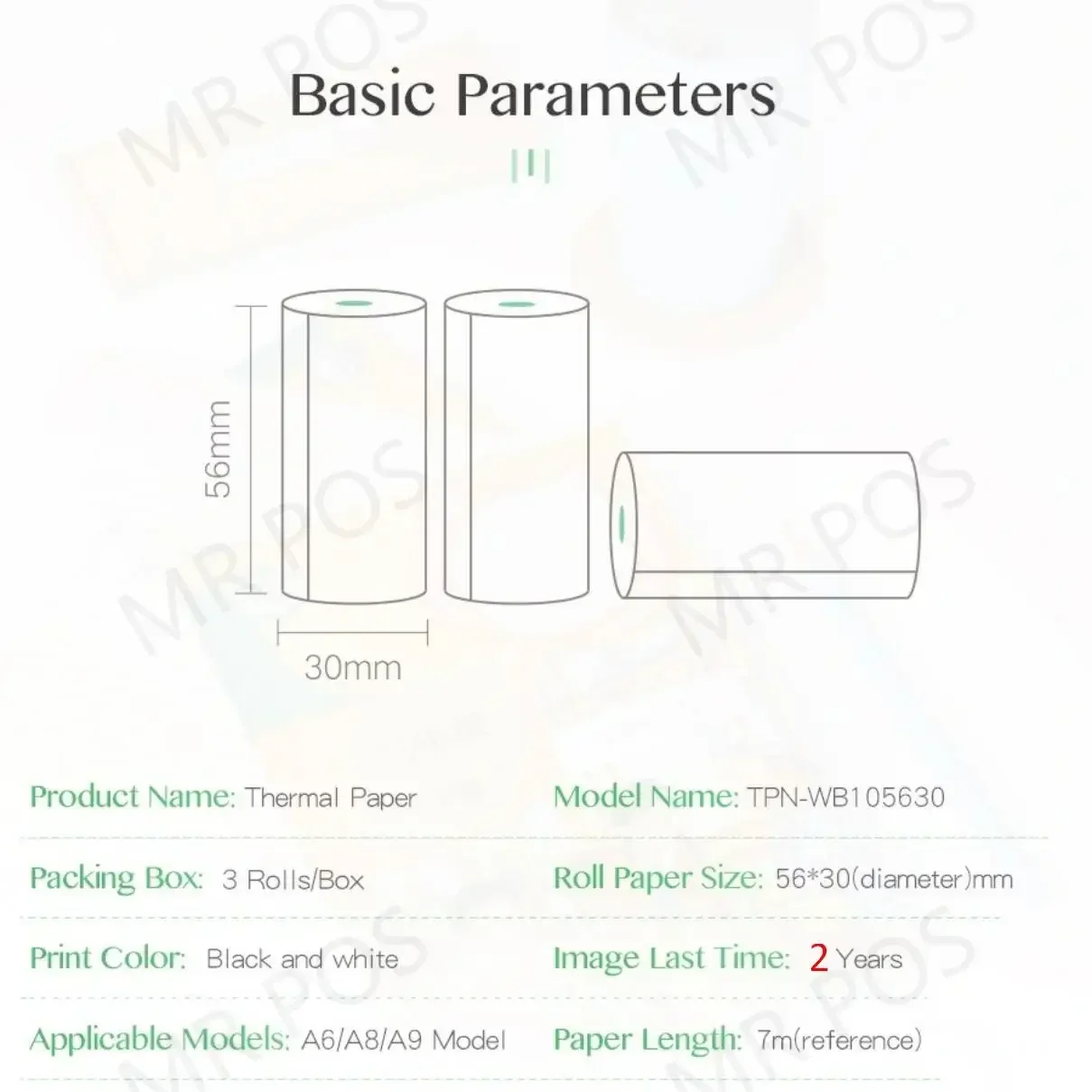 Thermal Sticker Paper Printable Sticker Paper Sticker Paper Peripage Self-Adhesive Thermal Paper Printable Sticker Label Papers Clear Print For Poooli Papeang Printer For Phone Photo lable