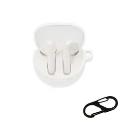 Anti-Drop Silicone Earbud Charging Case Sleeve - Dustproof Protective Cover (White)