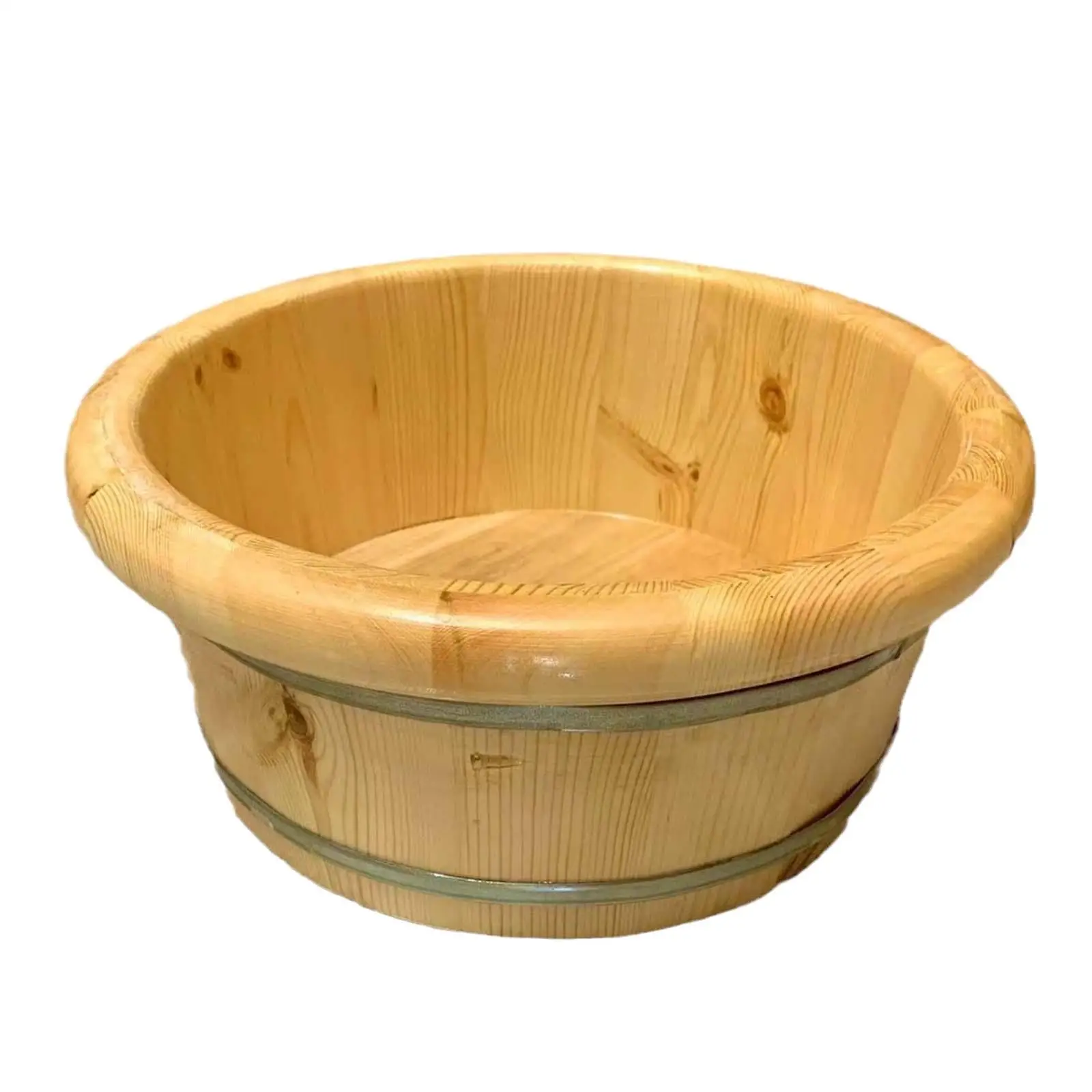 Wood Foot Bath Comfortable Pedicure Tub Foot Soaking Bath Basin Foot Soak Tub Portable for Bathroom Bedroom Outdoor Travel Sauna