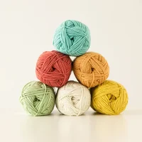Susan's Family 96 Colors Cotton Yarn 50g/120m/roll 4-ply Combed Cotton&Acrylic Fibre Hand-knitted Yarns for Knitting and Crochet 2