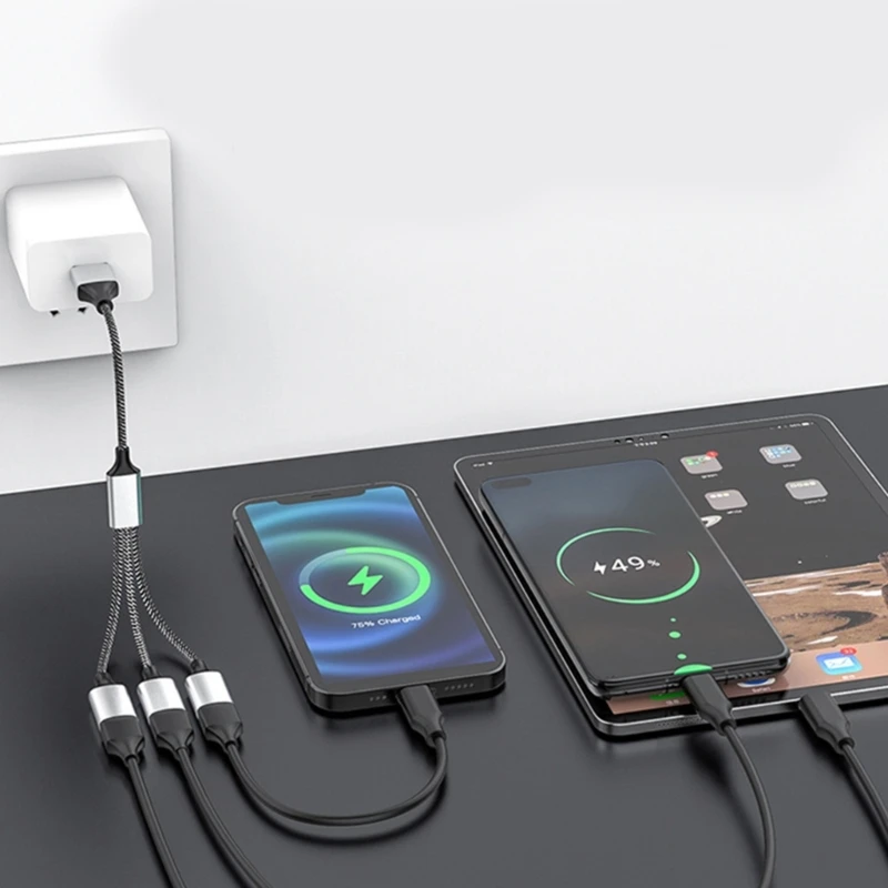 2/3 in 1 USB2.0 OTG 어댑터 유형 C 수 플러그 2/3 USB 2.0 암 OTG 확장