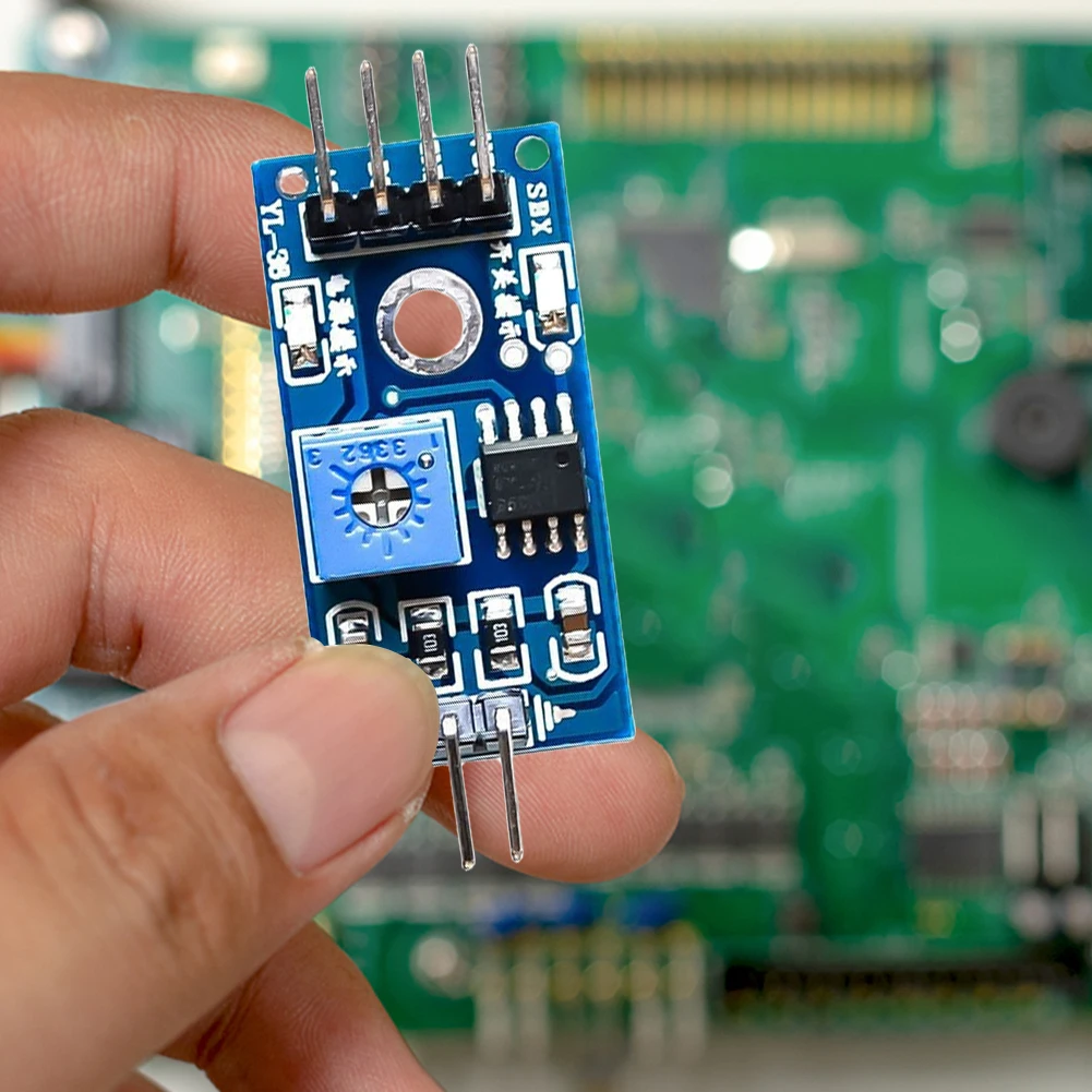 Smart Electronics Soil Moisture Hygrometer LM393 Digital Humidity Sensor Module Board 5V High Precision for Robot Smart Car