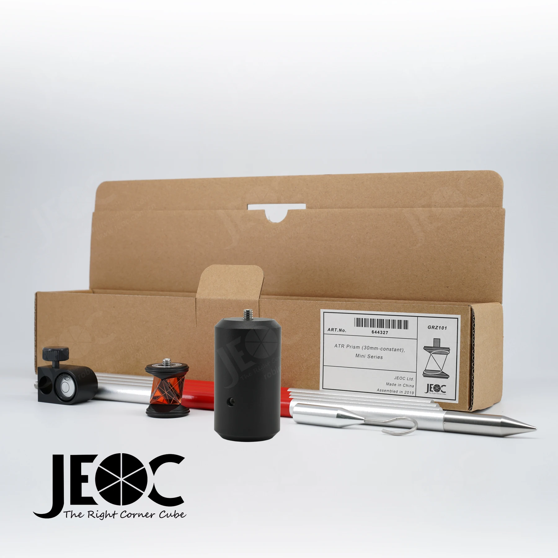 

JEOC GRZ101+GAD105, 360-градусная призма для тахеометра Leica с адаптером увеличенной высоты