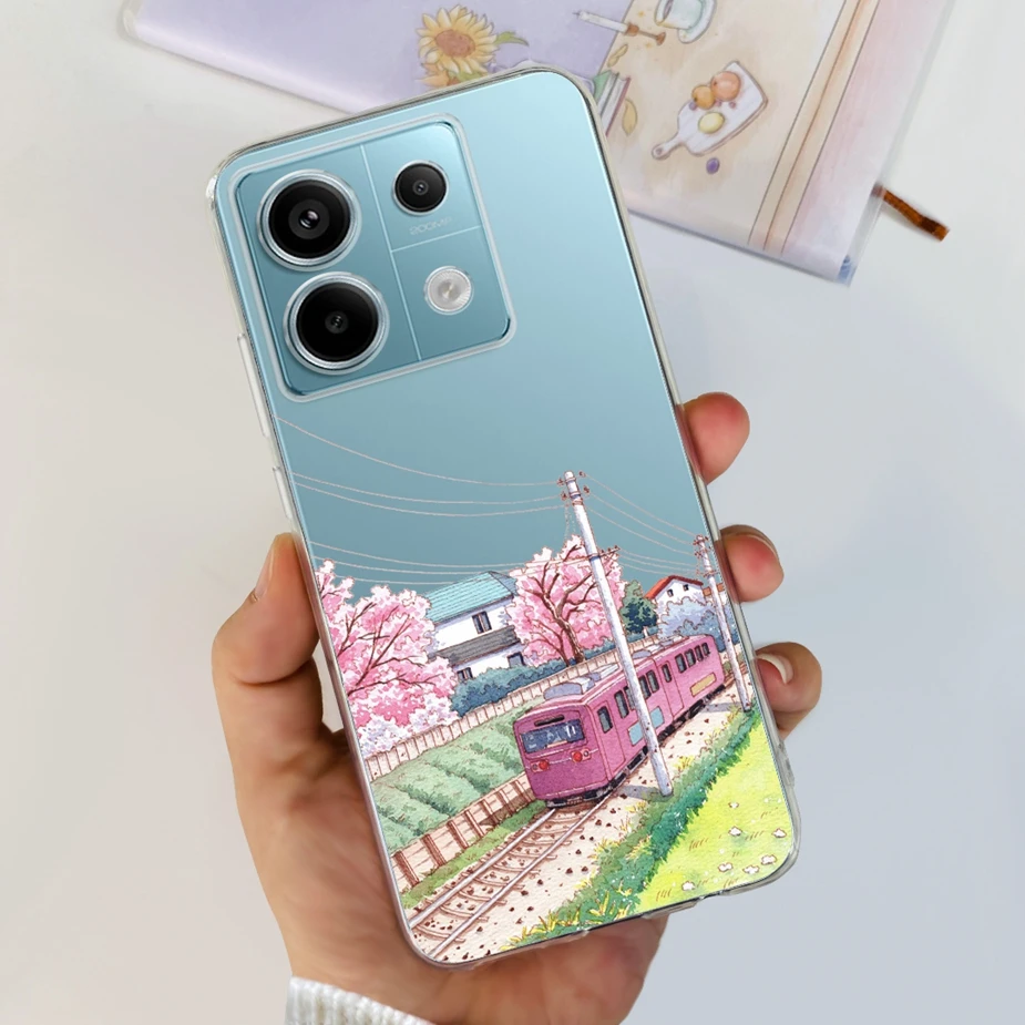 New Fashion Painted Clear Silicone Soft TPU Phone Case for Xiaomi Poco X6 Pro 5G