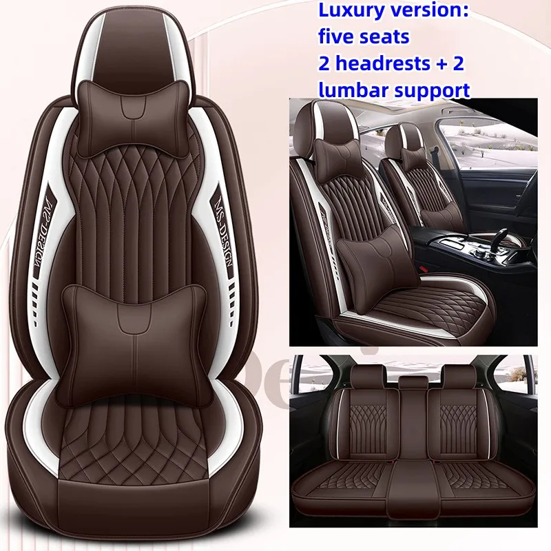 

NEW Luxury Full Coverage Car Seat Covers For BMW X6 E71 Chevrolet Onix Ford Fiesta Ranger Kuga Polo 6r mg4 Mulan car Accessories