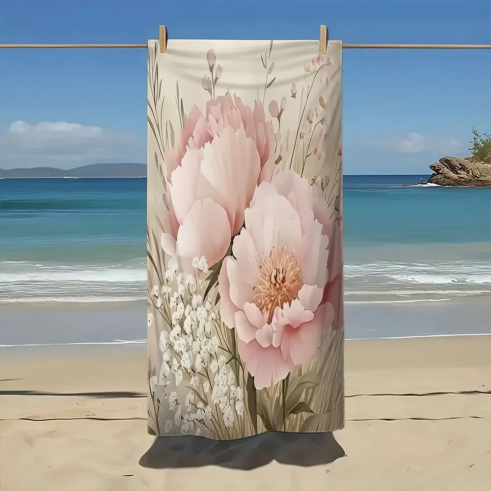 Serviettes de plage à motifs imprimés douces pour la piscine_voghion.com