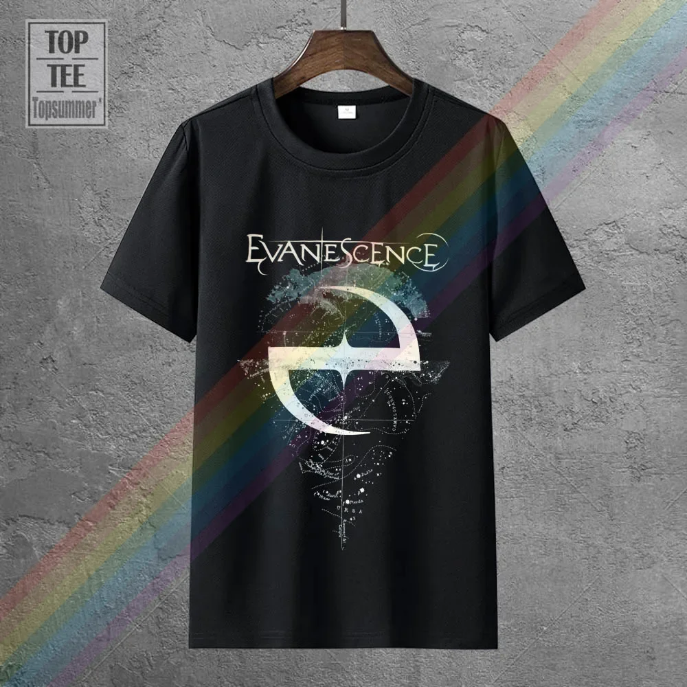

Evanescence Space Map Men'S Black T Shirt Printed Men T Shirt Clothes Top Tee Short Sleeve Mens Formal Shirts