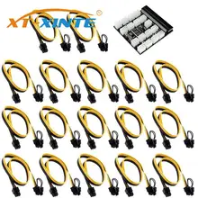 

1200w/750w Breakout Board PCI-E 12V 64Pin to 12 x 6Pin+12pcs 6P to (6+2)8P Power Cable For HP PSU Server GPU BTC Mining Ethereum