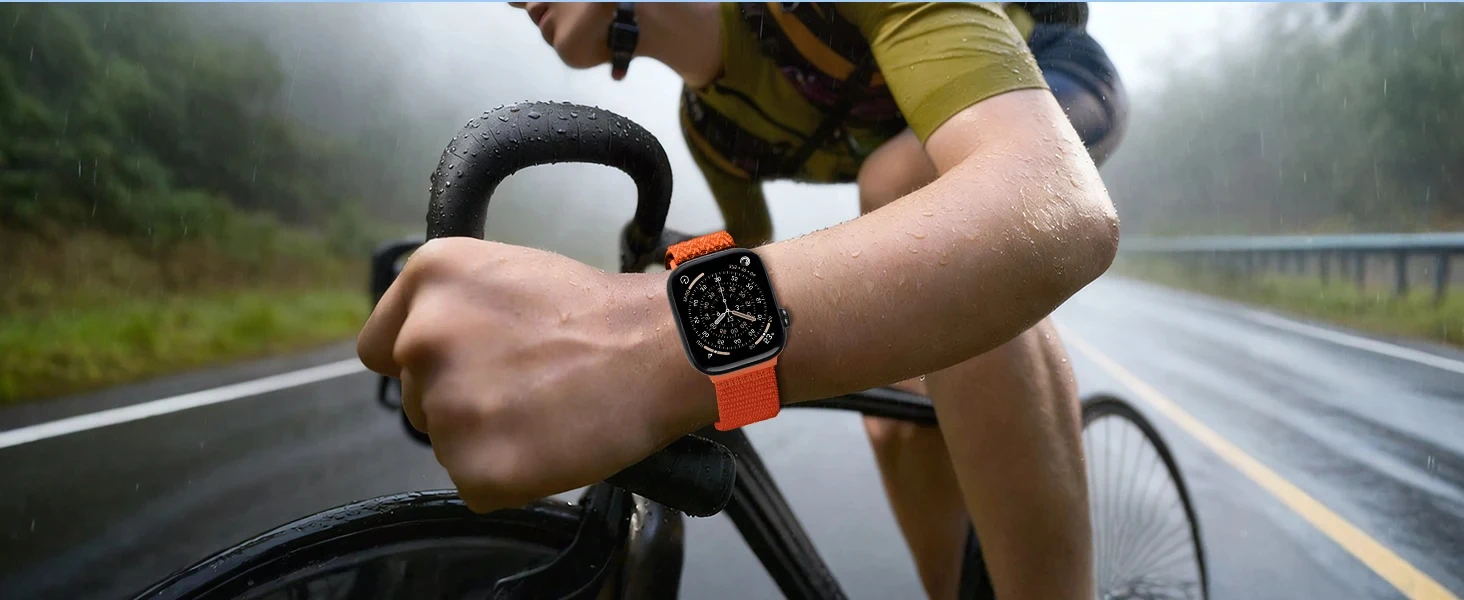 Gemustertes Nylon-Schlaufenarmband für Apple Watch Bänder SE 44mm 40mm 46mm 42mm 41 45mm 49mm Armband Correa iWatch 11 10 9 8 7 Ultra3 2 – Detail 8