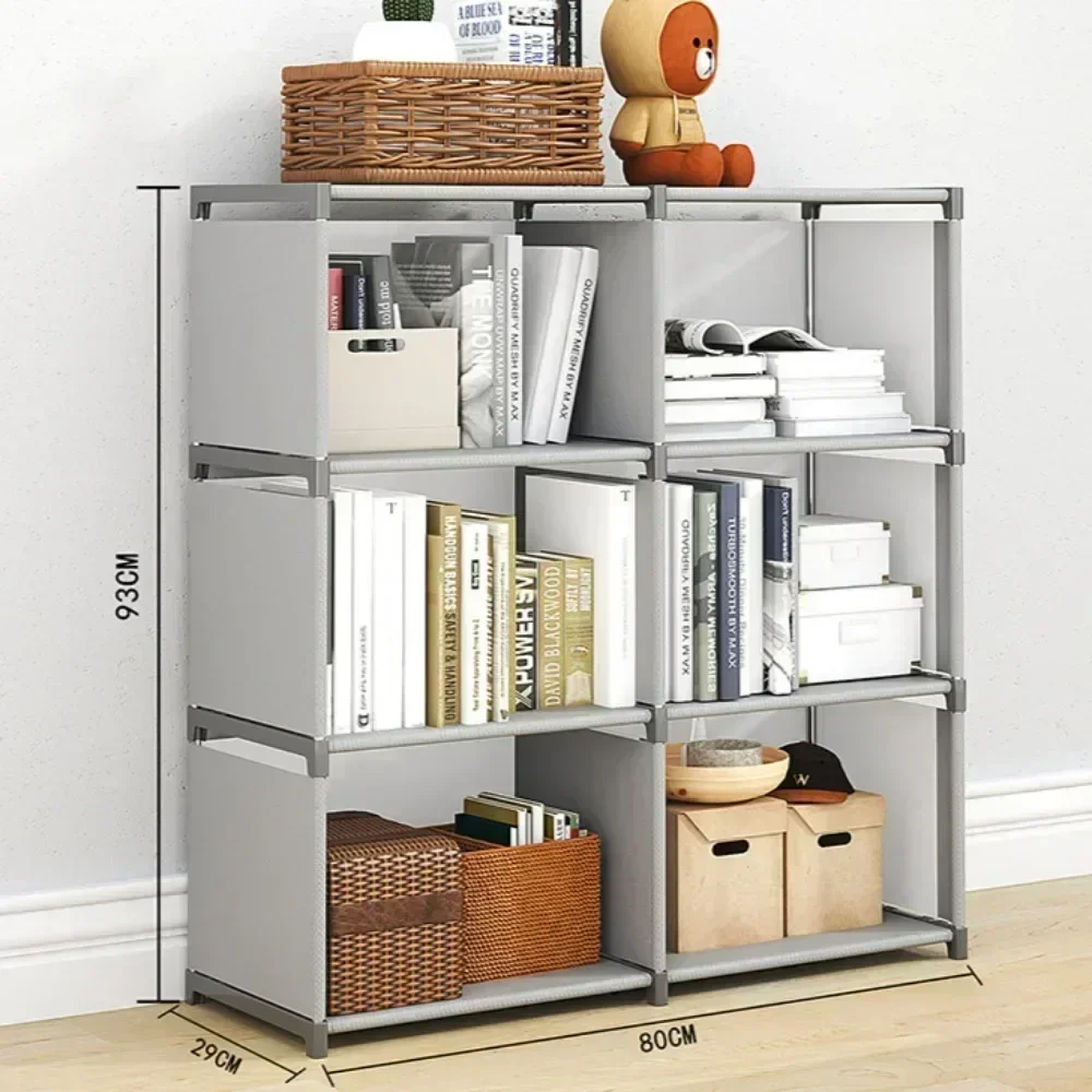 Simplified Version Storage Rack High-capacity Waterproof Book Shelf Multi-function Multi Scenario Use Free Assembly Organizer